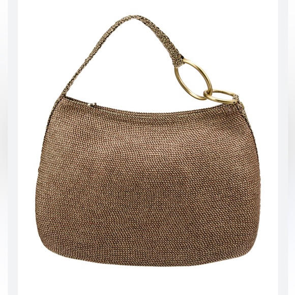 Eric Javits Natural wicker ratan shoulder bag - Picture 1 of 14